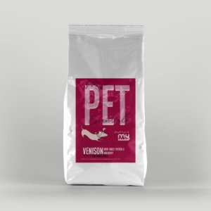 my pet essentials, dry dog food, venison,