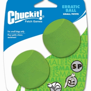 Chuckit Dog Toy Erratic Ball 2 Pack Medium 6.5cm