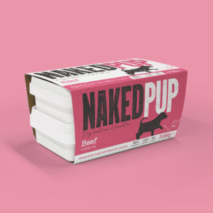Naked Pup Raw puppy food Beef