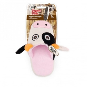 All For Paws Dog Toy Cow Slipper