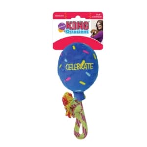 KONG Dog Toy Occasions birthday balloon Blue