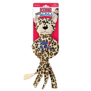 KONG Dog Toy Wubba No Stuff Cheetah