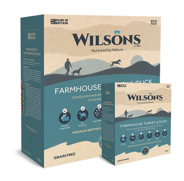 wilsons cold pressed dog food turkey and duck