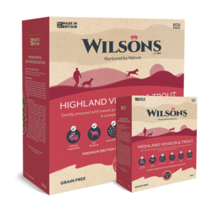 wilsons highland venison cold pressed dog food