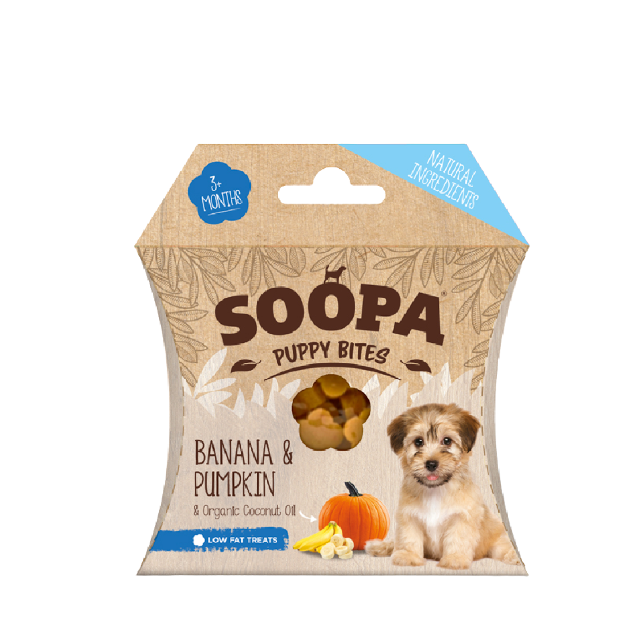 Soopa Puppy Treats Healthy Training Bites Banana Pumpkin 50g My Pet HQ
