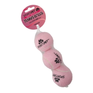 sports pet pink balls
