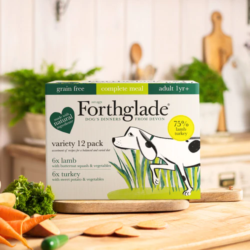 Forthglade Turkey, & Lamb Wet Dog Food Variety 12PK